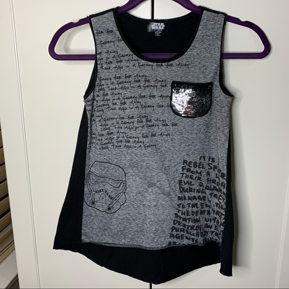 Girl’s Star Wars Reversible Sequins Tank Top